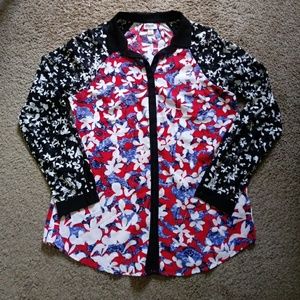 Peter Pilotto for Target long sleeve button up top